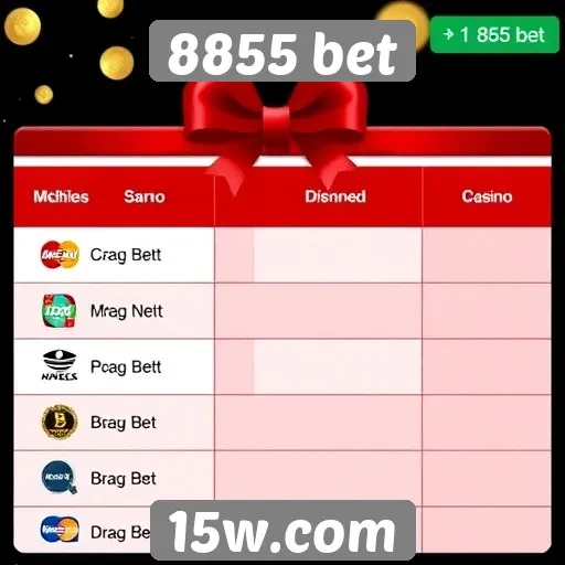 Métodos de pagamento disponíveis no 8855 bet